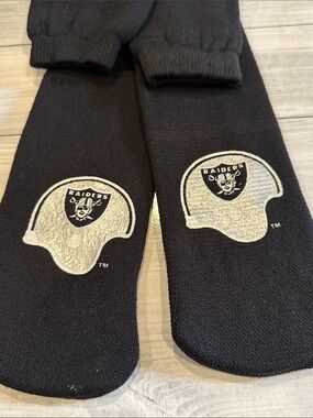 Riders by Lee Black Raiders Grip Crew Socks with Helmet and Logo